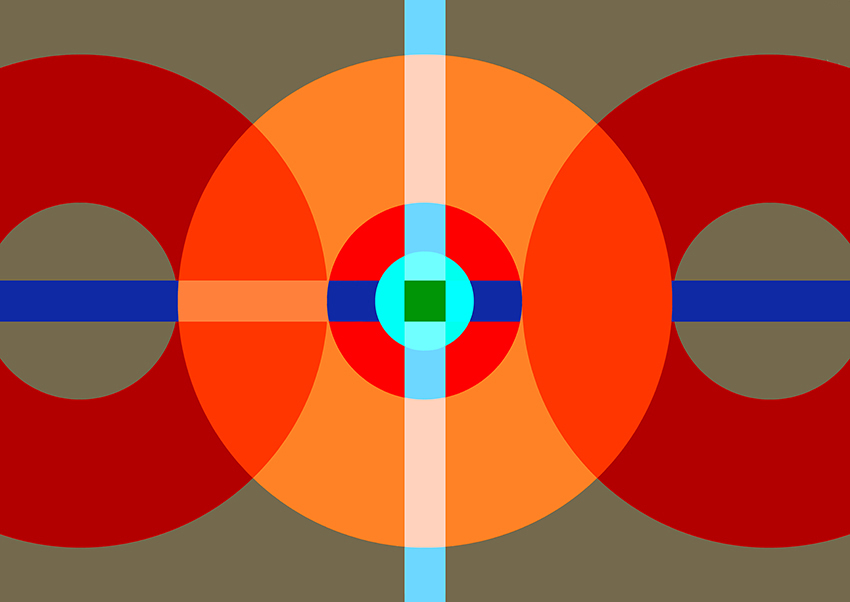 Interconnected XIV / Large Canvas Modern Geometric Abstract Wall Art