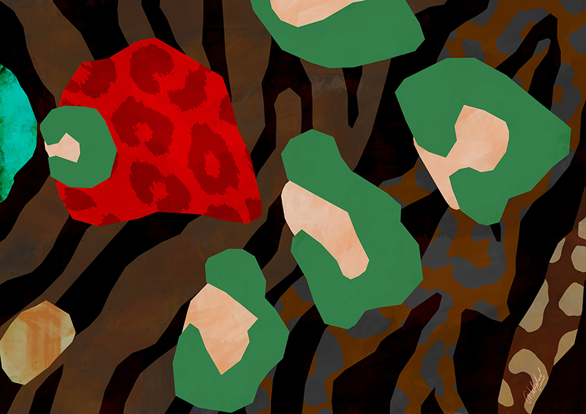 No Matter What Your Print, We’re All African Here – Large Format Abstract Safari Art