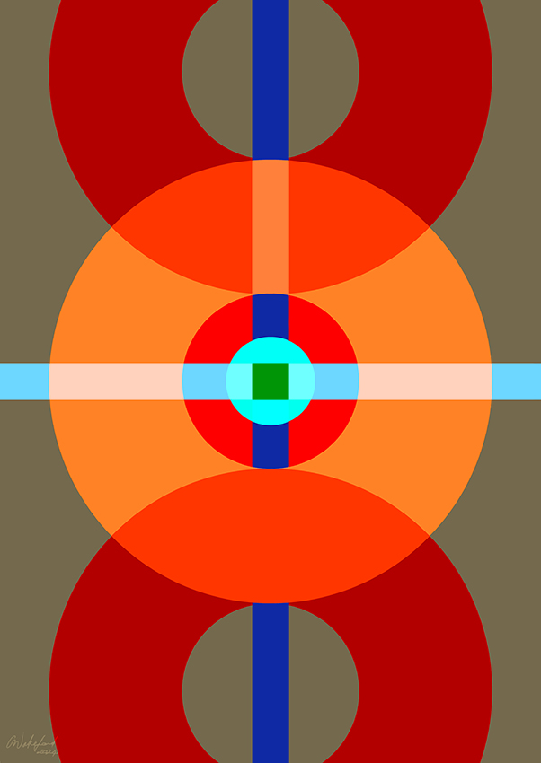 Interconnected XIV / Large Format Geometric Wall Art