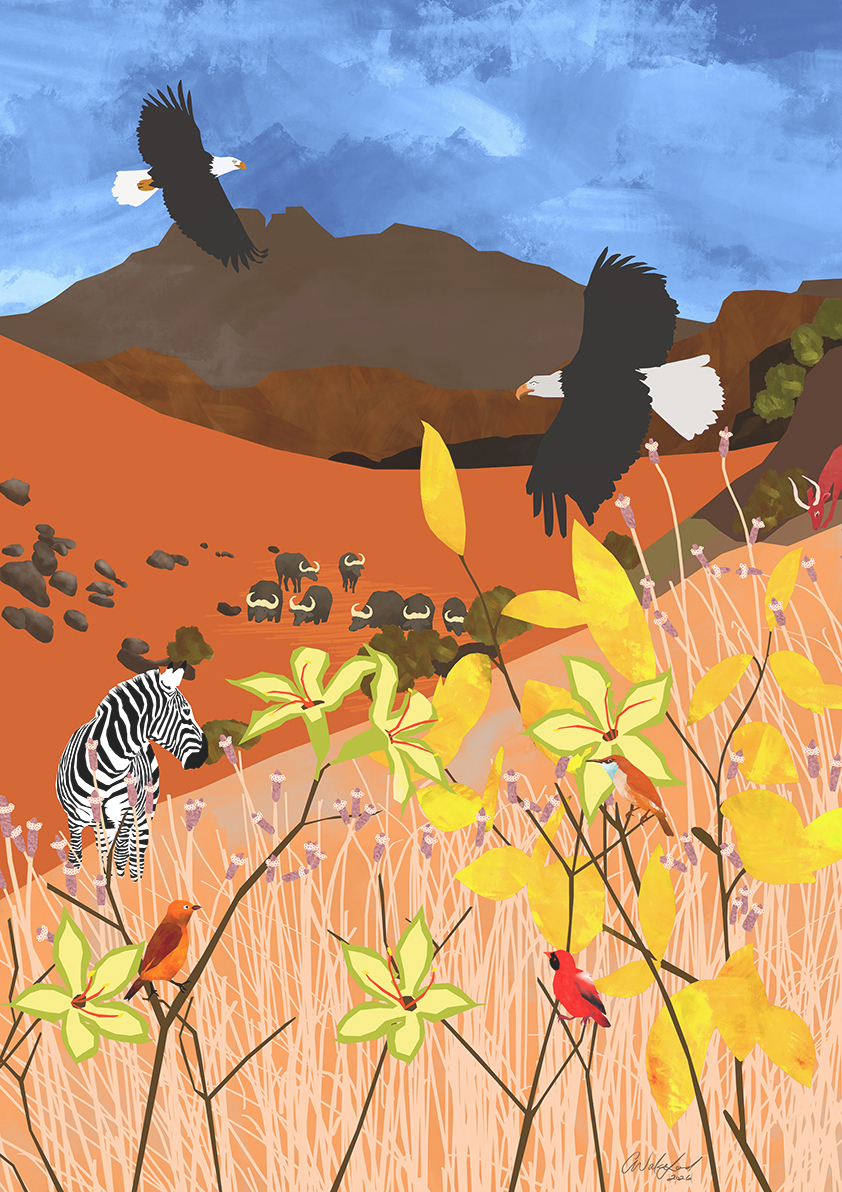 Flight Between Turmoil & Grace / Exclusive Edition Nature Art Print 59,4 x 84,1 cm